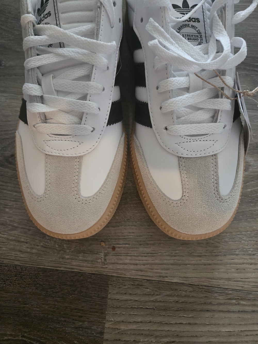 Adidas Samba White Black Gum Sole Sneakers Womens Size 11 NWT - Picture 3 of 7
